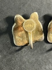 Vintage Signed MMA metropolitan museum of art screw back cat earrings