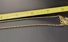 3-piece Gold Tone Lot: 16″ Revlon Necklace 15″ Butterfly Necklace 7″ Bracelet