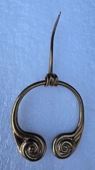 Signed Celtic Knot Cloak Pin Penannular Brooch Bronze/Brass Alloy CelticViking