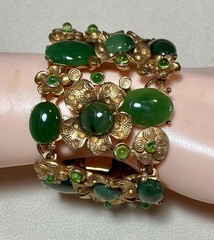 AUTHENTIC SWOBODA VINTAGE BRACELET ~ AMETHYST, PERIDOT ~ ONLY ONE !