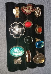 Lot Of 88 Mixed Vintage Signed To Some Costume Modern Rings Untested