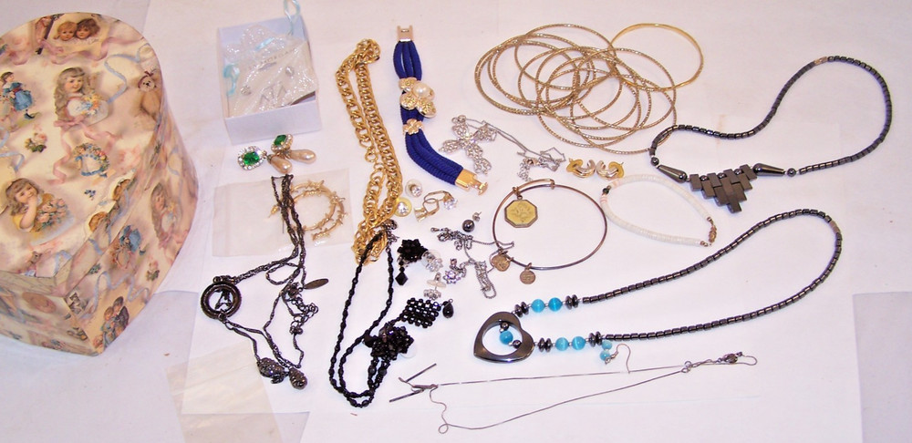 24 pc lot of Costume Jewelry, Alex Ani, Jess Morgan Earrings, Necklaces Bracelet