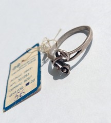 Vintage Beautiful Ring Sterling Silver 925 star ussr time Women Jewelry size 9.5
