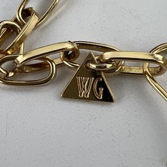 Wilhelmina Garcia 24″ Necklace Ying Yang 18kt Gold Plate Over 925 Silver WG