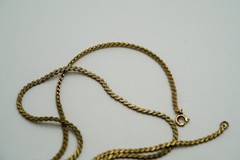 Vintage 24″ x 2mm 12k GF S Link Necklace JB41
