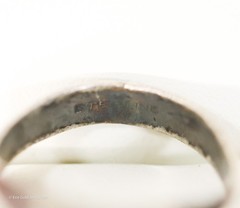Vintage Sterling Silver Black Onyx Intaglio Roman Solider Ring SZ 8.5