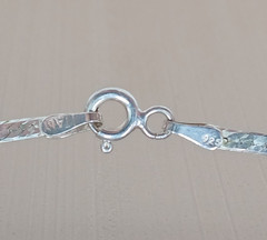 925 Italy Herringbone Necklace 18in Sterling Silver 2g Flat Sleek Unisex Chain