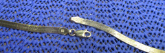 Vintage HERRINGBONE 18-inch NECKLACE Sterling Gold Tone HCT 925 Italy 7.4g
