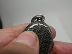 Victorian Antique Niello Sterling Silver 925 Ornate Pendant Locket