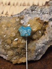 Vintage Turquoise Nugget Stick Pin