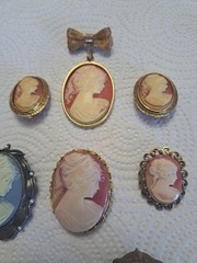 Cameo Vintage 800 Silver Ring, Brooches, Necklace & Earring Rings Judy Lee Group