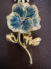 Joan Rivers Brooch Lot Garden Party Enamel Interchangeable Flower Bird Gold Tone