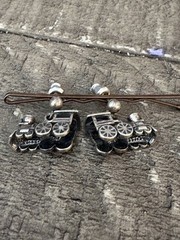 WM Co. Wheeler Manufacturing Sterling Train Post Earrings