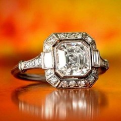Art Deco 2.30 Ct White Diamond Antique Vintage Wedding Ring 925 Sterling Silver