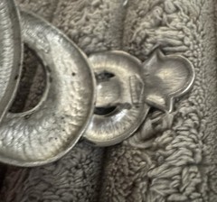 Ben Amun Vintage Cuff Bracelet Silver Tone Signed Statement Jewelry 7 Inches