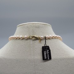 Lady Remington Pink Faux Pearl Necklace Graduated Classic Beaded 21″
