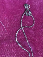 Vintage Pottery Piece Set In Sterling Setting And Chain Pendant 1” X 1.25”