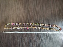 Necklace Jade Rose Quartz Amethyst Rock Crystal Black Agate Handmade Vintage