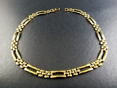 GOLD TONE NECKLACE 16.5″ (D10)