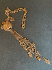 *RARE* ART Arthur Pepper Victorian Revival Tassel Pendant Necklace