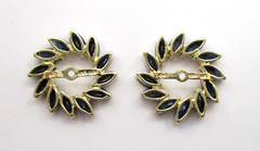 1.96CTW Marquise Shape Sapphire Halo Style Earring Jackets 14K Yellow Gold