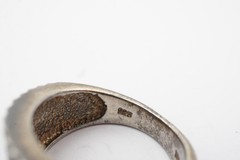 Vintage Sterling Silver 925 Ring Size 5.25 Textured