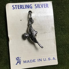 Sterling Silver Vintage Genie Lamp Charm Pendant Apprx 3/4″ Made in USA