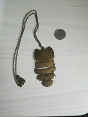 vintage articulated owl pendant necklace (Brand new)