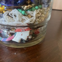 5-10LBS VINTAGE TO NOW WEAR CRAFT FIND Fun Jewelry Lot G Rings NECKLACES More