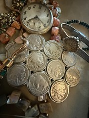 Vintage Estate Jewelry Lot Including Illinois Pocket Watch And More Some Repair