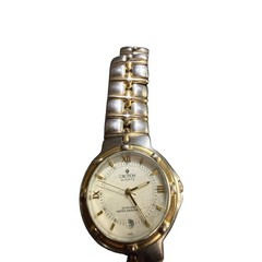 Vintage Croton Quartz Miyota 23K Gold Plated watch Silver/Gold Tone – Mens