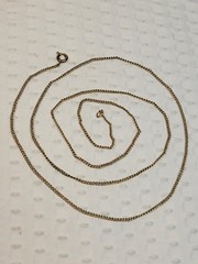 Vtg Speidel 12K Yellow Gold Filled 22 Inch Curb Link Chain Necklace Signed