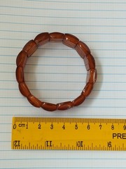 NATURAL OLD pressed ANTIQUE BALTIC AMBER BRACELET. Pendant
