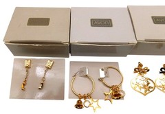 Lot of 6 Vintage Avon Pierced Earrings with Boxes 1980s 1990s Dangling Telephone