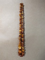 Antique Butterscotch Amber Beaded Necklace 110 Grams