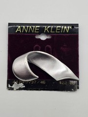 Vintage Anna Klein Silver Tone Geometric Brooch – 5.5cm
