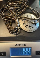 Vintage Tibetan Spiritual Pendant Multi-Strand Bead Necklace 184g- Estate Find