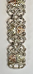 Black Hills Gold C. CO 925 Sterling Silver/12K Gold Bracelet #5-4