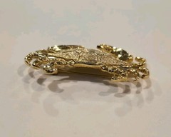 Vintage Unbranded Gold Tone Crab Brooch Pin