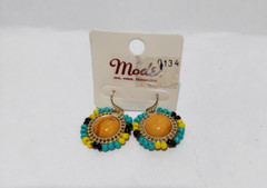 Vintage Mode Art Pierced Earrings