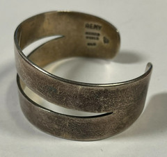 Vintage Remy Taxco 0.925 Sterling Silver Cuff Bracelet 41.9 Grams