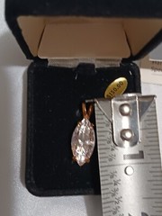 Vintage Marquise Cut Cubic Zirconia Pendant