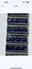 Vintage 1940s American Made Bracelet With Lavender Color Crystals Marathon Co.