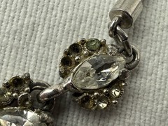 Vintage 1950s or 1960s Signed Hollycraft Rhinestone Necklace choker