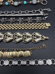 Lot Of 10 Bracelets Vintage To Now Some Signed Ls Cov S-80 N J4