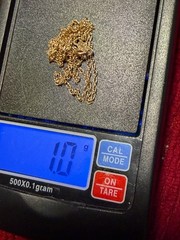 Vintage SOLID 14KT Gold Stamped 18″ Necklace 1 Gram