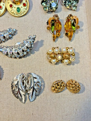 CLEARANCE 17 pair of Gorgeous Vintage Clip on Earrings some are Signed