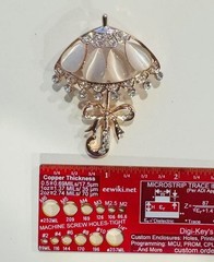 New Umbrella Brooch, Good quality, Size in picture, Only have one