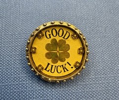 maximal art lucky clover pin