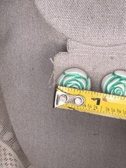 Vintage Rose Celluloid Earrings Hong Kong White And Green